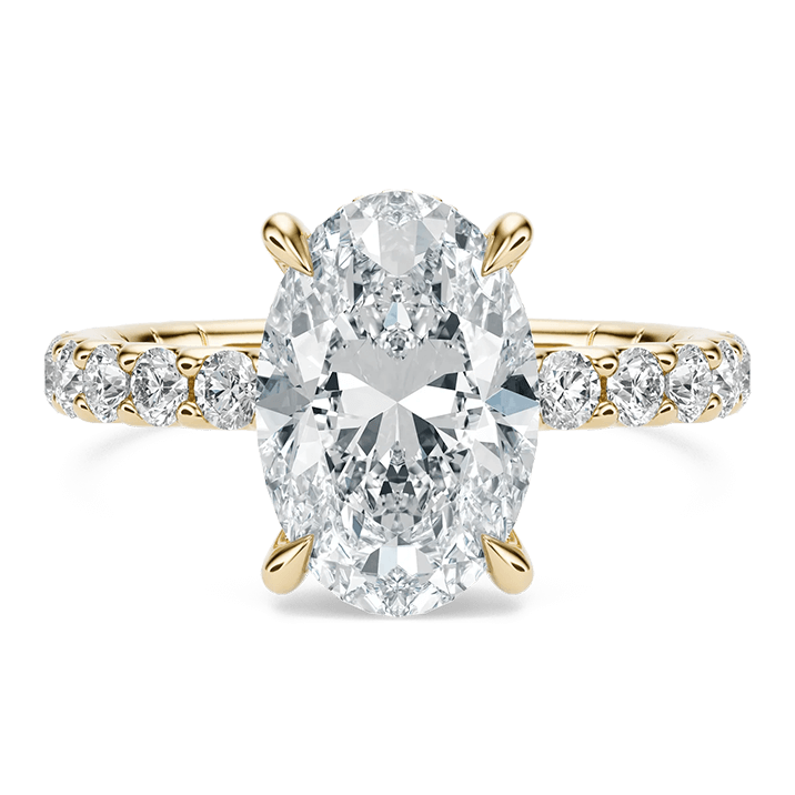 Front view of LOVE ring