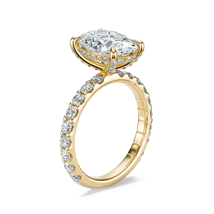 Side view of LOVE ring